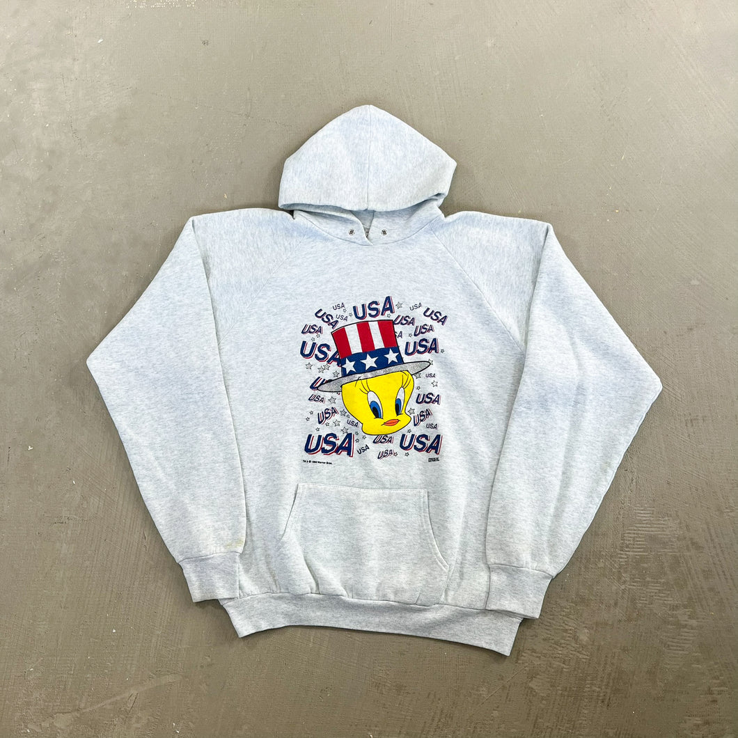 F- Vintage '95 Looney Tune Tweedy Bird USA Graphic Hoodie