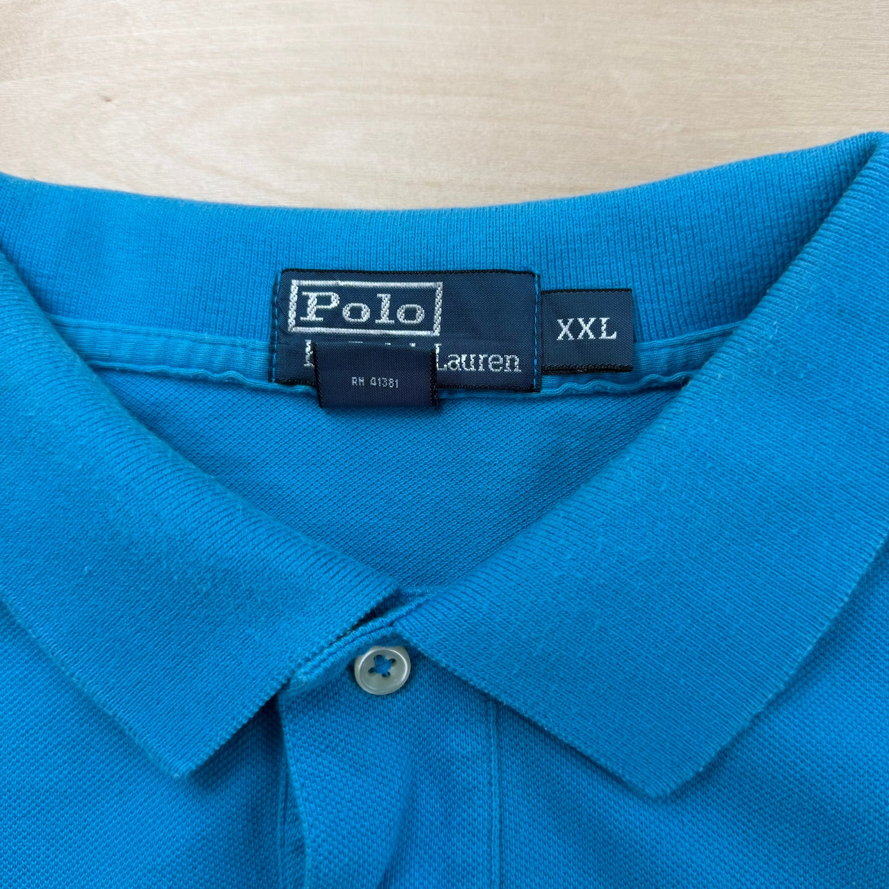 J- Vintage Polo Ralph Lauren Embroidered Logo Polo Shirt - 2XL