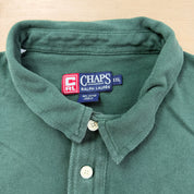 J- Vintage Ralph Lauren Chaps Embroidered Text Pocket Polo Shirt - 2XL