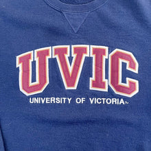 Load image into Gallery viewer, F- University Of Victoria UVIC Russell Embroidered Text Crewneck
