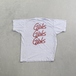 D- Vintage 1987 Motley Crue Girls, Girls, Girls Tour Single Stitch Graphic Tee