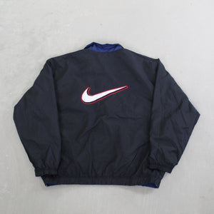 D- Vintage 90s Nike Swoosh By Nike Reversible Windbreaker