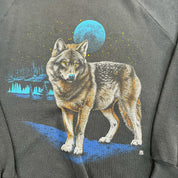 F- Vintage '87 Wolf & Blue Moon Jerzees Tag Crewneck