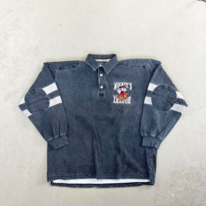F- Vintage Disney Mickey's League Rugby Shirt