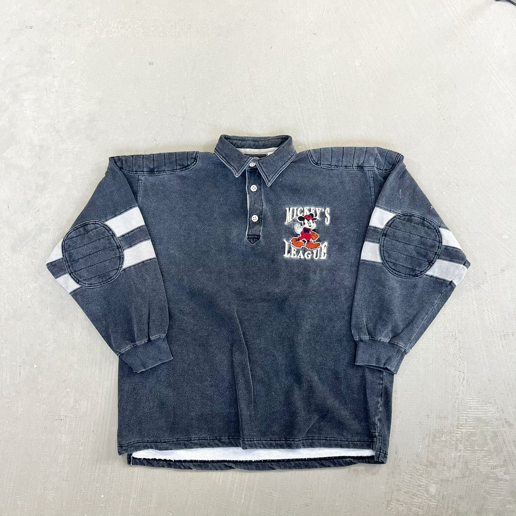 F- Vintage Disney Mickey's League Rugby Shirt
