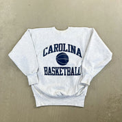 F- Vintage Champion Reverse Weave Carolina Basketball Crewneck