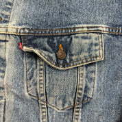 J- Vintage Levi's Type III Made In USA Denim Jacket - XL