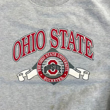 Load image into Gallery viewer, F- Vintage Ohio State Buckeye Text &amp; Logo Pro Player Crewneck
