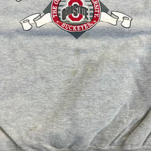Load image into Gallery viewer, F- Vintage Ohio State Buckeye Text &amp; Logo Pro Player Crewneck
