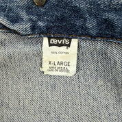 J- Vintage Levi's Type III Made In USA Denim Jacket - XL