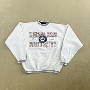 F- Vintage Montana State University Bobcat Text Crewneck
