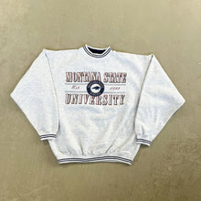 Load image into Gallery viewer, F- Vintage Montana State University Bobcat Text Crewneck
