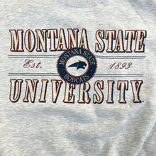 Load image into Gallery viewer, F- Vintage Montana State University Bobcat Text Crewneck

