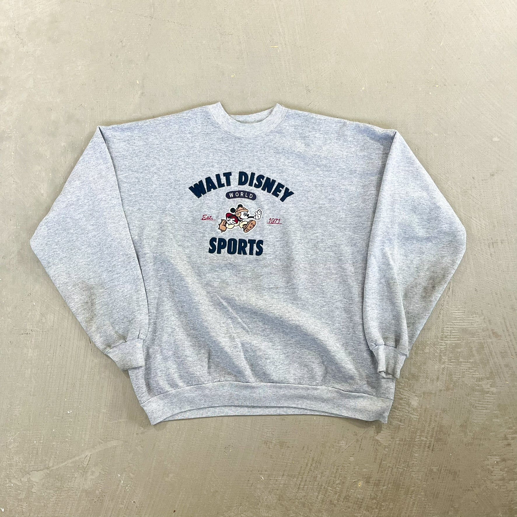 F- Vintage Walt Disney Spots Embroidered Crewneck