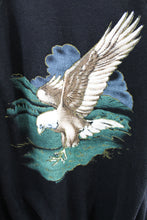 Load image into Gallery viewer, X - Vintage Flying Eagle Over Forest Crewneck

