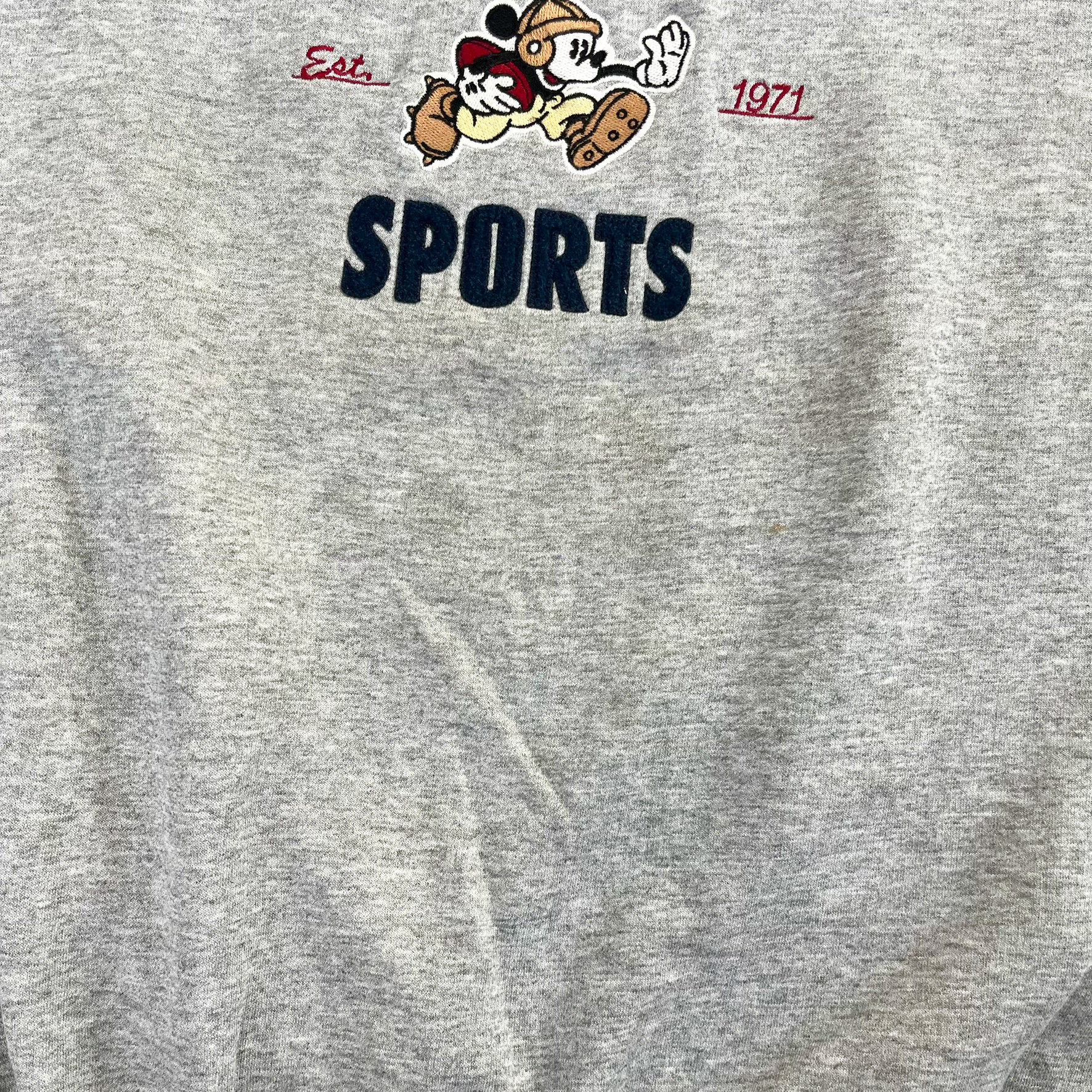 F- Vintage Walt Disney Spots Embroidered Crewneck