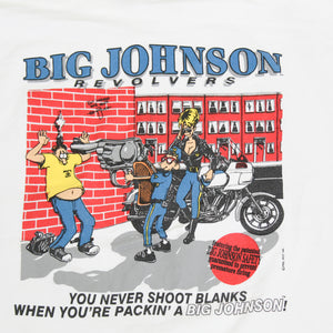 D- Vintage 1992 Big Johnson's Revolver Graphic Single Stitch Tee