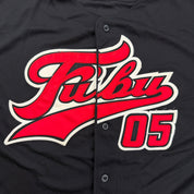 J- Vintage Fubu 05 Embroidered Text & Logo Baseball Jersey - 2XL