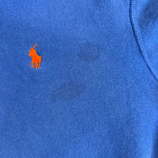 J- Vintage Polo RL Embroidered Logo Blue Zip Up Hoodie - 2XL