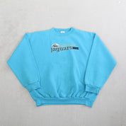 F- Vintage Jacksonville Jaguars NFL Logo 7 Embroidered Logo & Text Crewneck