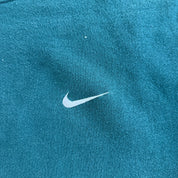 J- Vintage 90s Nike Embroidered Swoosh Forest Green Crewneck - L