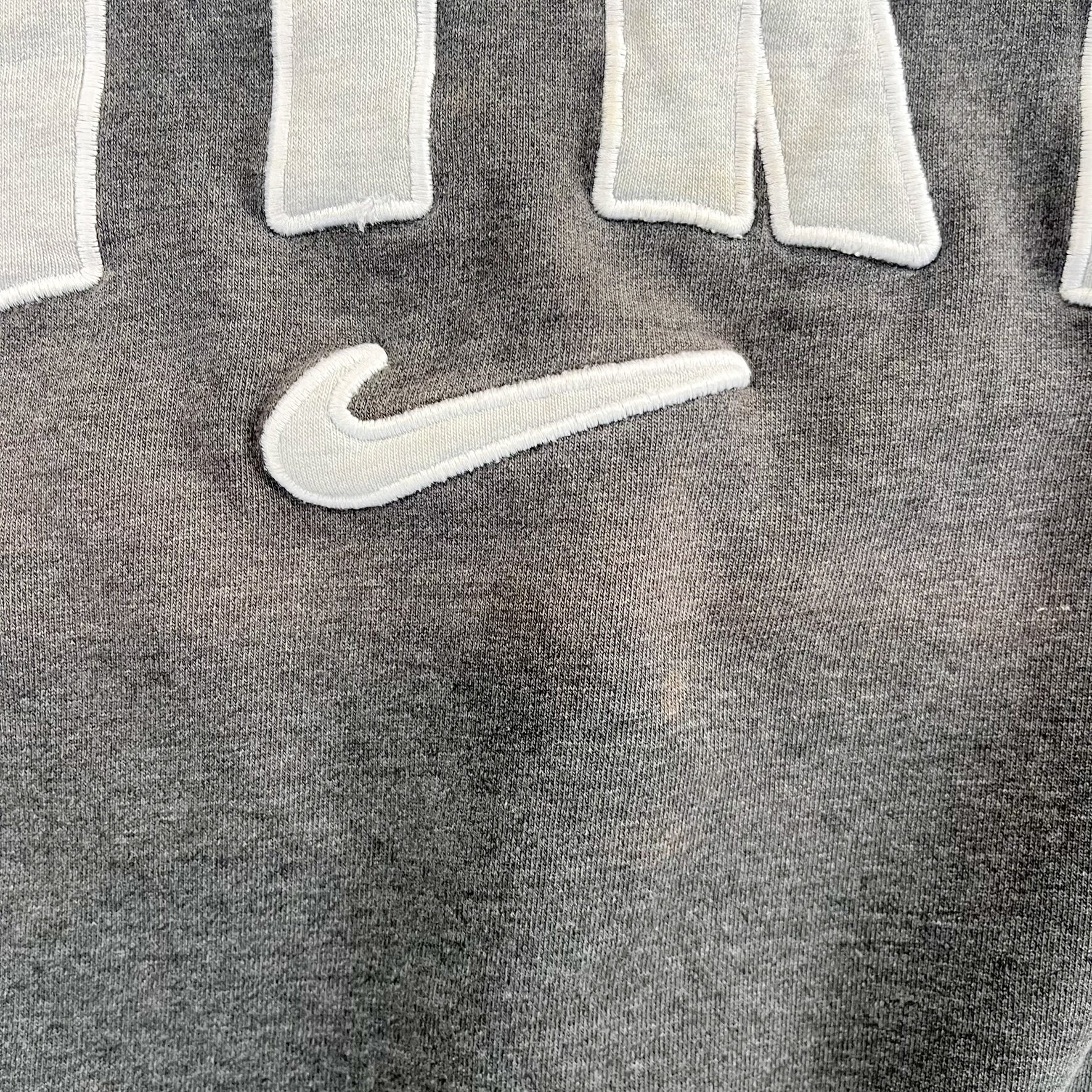 F- Vintage Nike Embroidered Text & Swoosh Crewneck