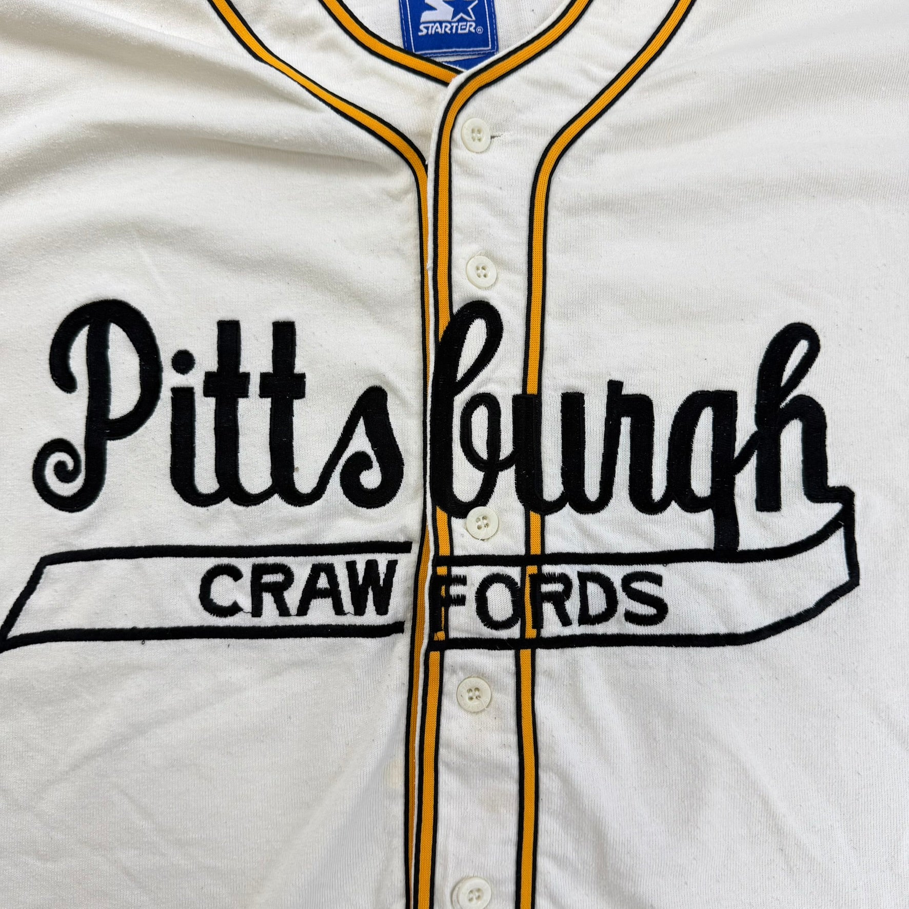 J- Vintage Starter Pittsburgh Crawfords United Negro Baseball League Jersey - XL