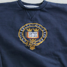 Load image into Gallery viewer, F- 2012 University Of Oxford Embroidered Text &amp; Crest Crewneck
