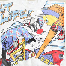 Load image into Gallery viewer, D- Vintage 1996 Looney Tunes Tweedy Bird &amp; Sylvester Cat Jumbo Print Crewneck
