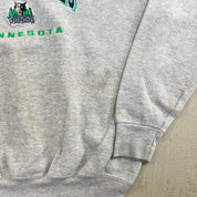 F- Vintage Minnesota Timberwolves NBA Lee Embroidered Text/Logo Crewneck