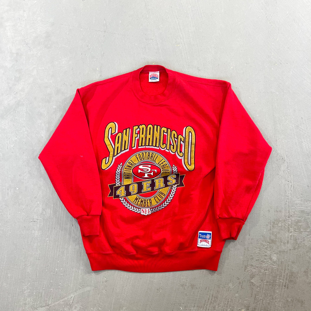 F- Vintage San Francisco 49ers NFL Nutmeg Crewneck