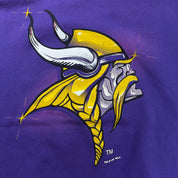 J- Vintage '94 Minnesota Vikings NFL Logo 7 Graphic Made In USA Crewneck - XL Tall
