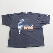 F- Vintage Philadelphia Flyers NHL Starters Helmet & Text Tee