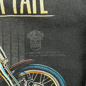 J- Vintage '89 Harley Davidson Springer Motorcycle Graphic Made In USA Crewneck - L
