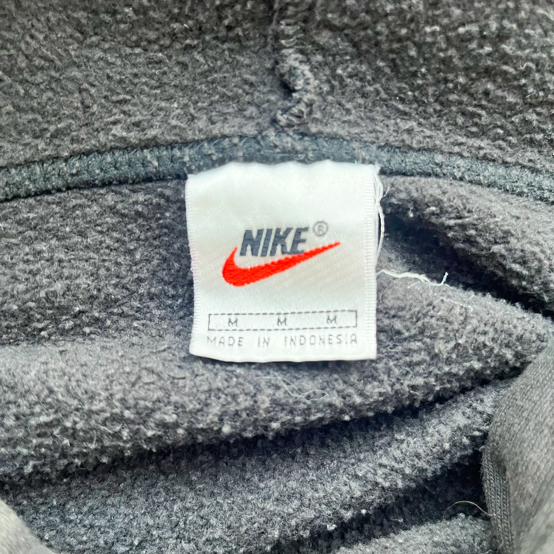 F- Vintage Nike Quarter Zip Embroidered Swoosh Hoodie