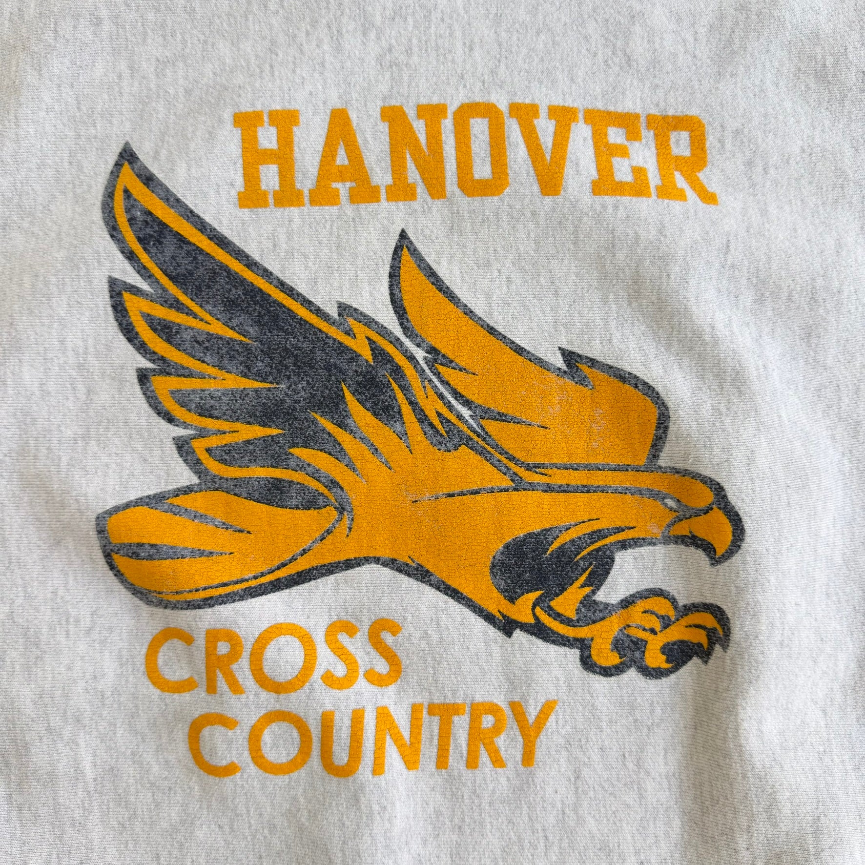 J- Vintage Champion Reverse Weave Hanover Cross Country Graphic Crewneck - M