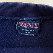 J- Vintage 90s Jansport Cabrini College Text Graphic Made In USA Crewneck - 2XL