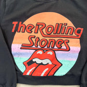 F- HOM Rolling Stones Logo Cropped Reworked Crewneck