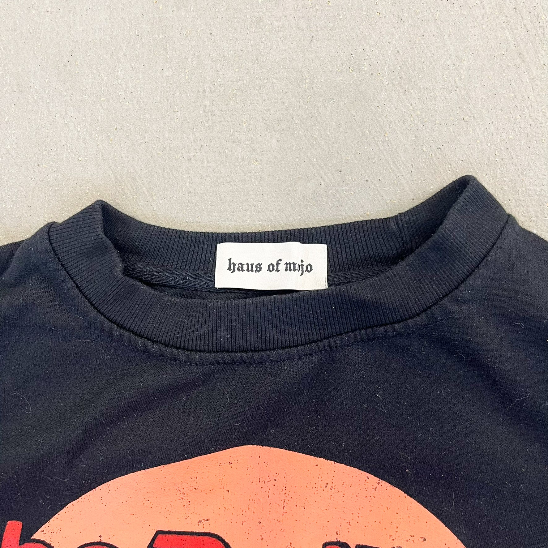 F- HOM Rolling Stones Logo Cropped Reworked Crewneck