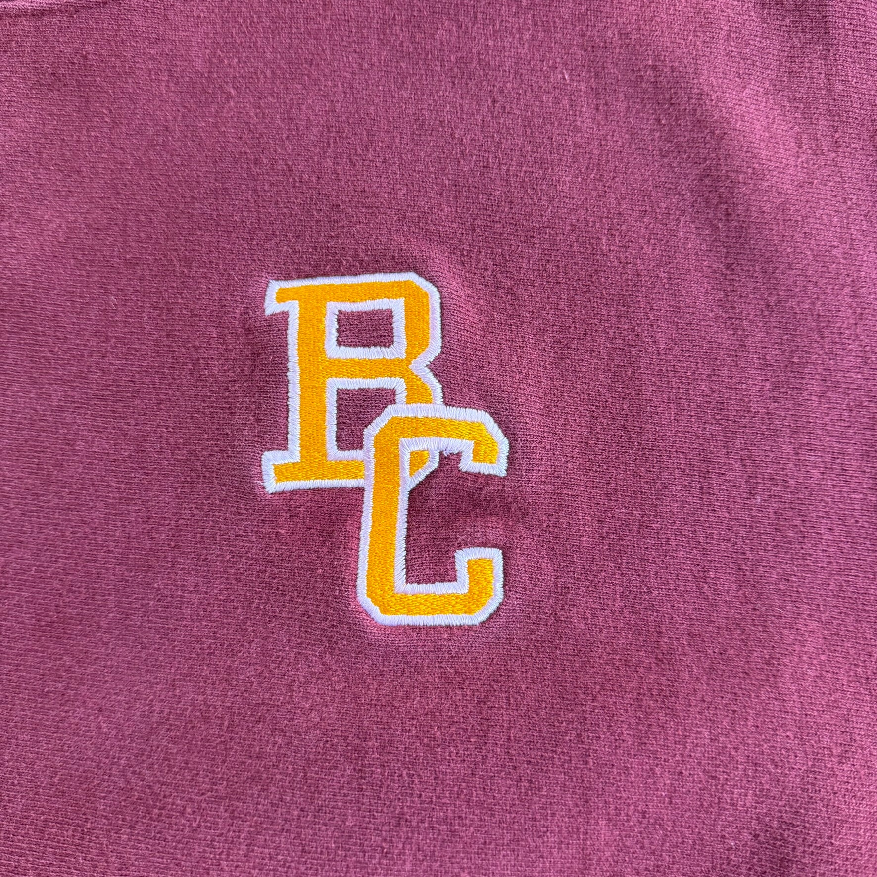 J- Vintage 90s Champion Reverse Weave Boston College Embroidered Text Made In USA Crewneck - L