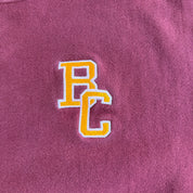 J- Vintage 90s Champion Reverse Weave Boston College Embroidered Text Made In USA Crewneck - L