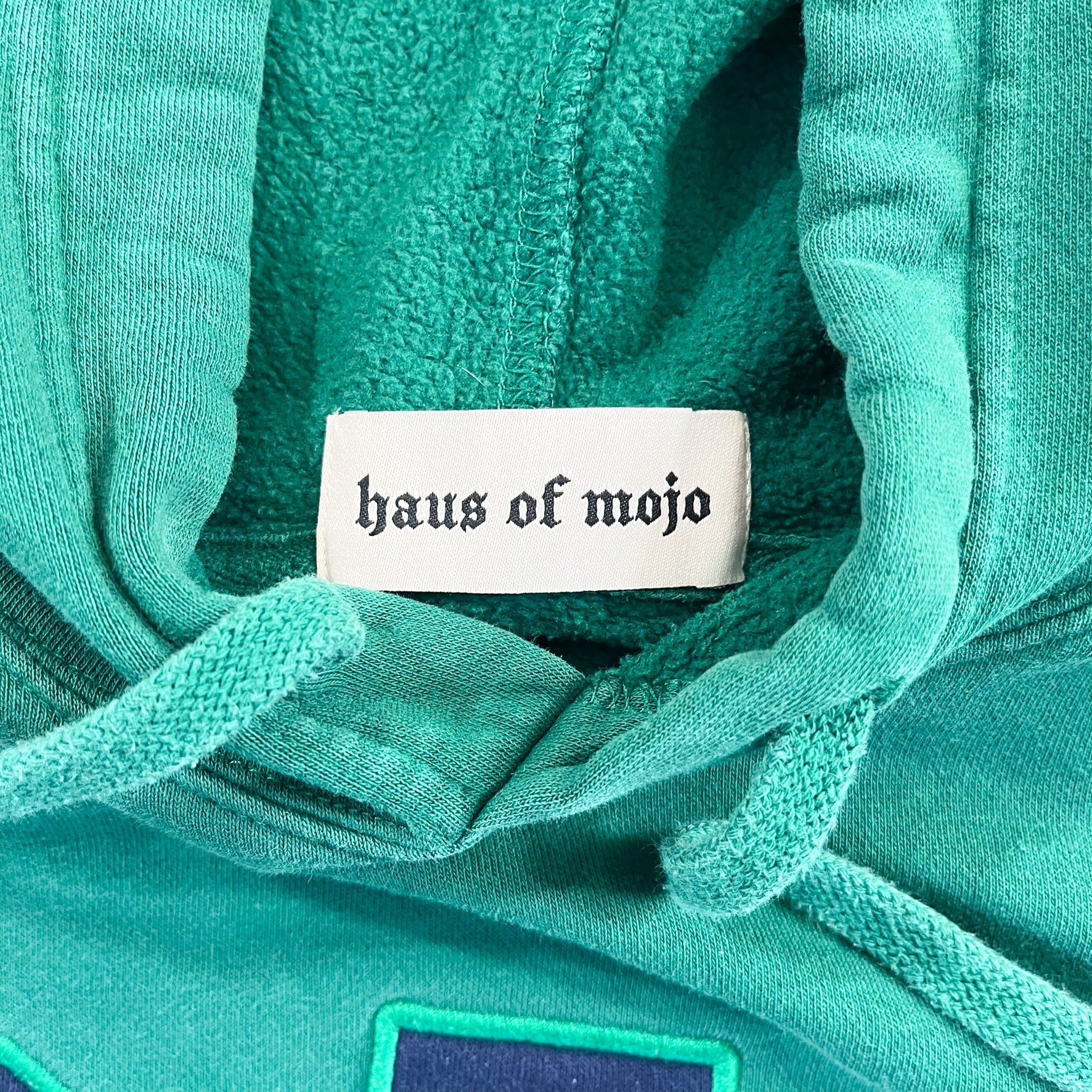 F- HOM GAP Green Embroidered Cropped Reworked Hoodie