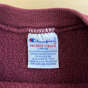 J- Vintage 90s Champion Reverse Weave Boston College Embroidered Text Made In USA Crewneck - L