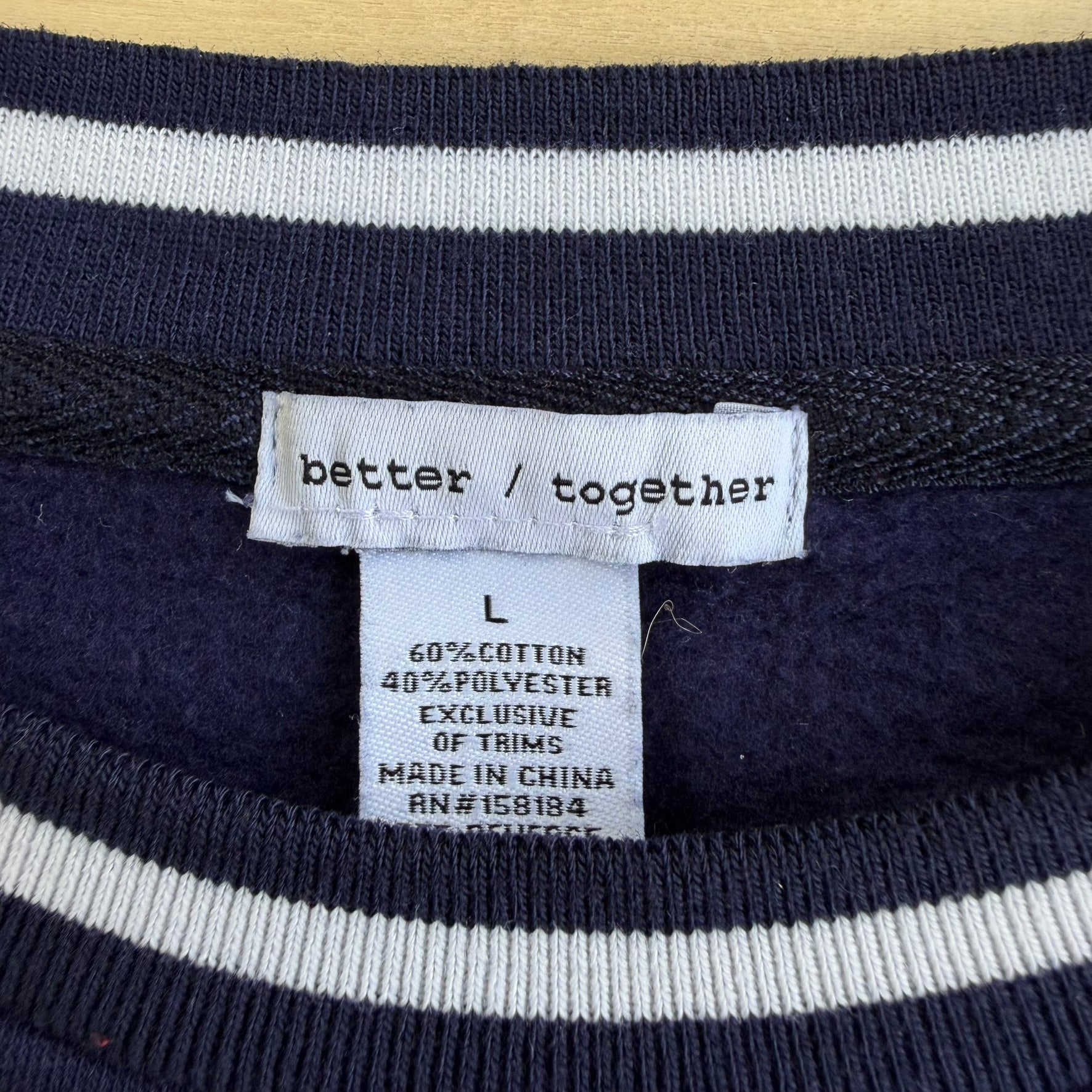 J- Better Together South Hampton Tennis League 1995 Embroidered Graphic Crewneck - L