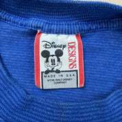 J- Vintage Disney Mickey Mouse Text & Graphic Made In USA Single Stitch Tee - L/XL