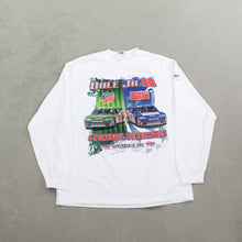 Load image into Gallery viewer, F- 2007 Nascar Dale Jr Mountain Dew National Guard Car Long Sleeve Tee
