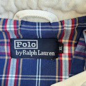 J- Vintage 90s Polo RL Embroidered Logo Zip Up Harrington Jacket - XL