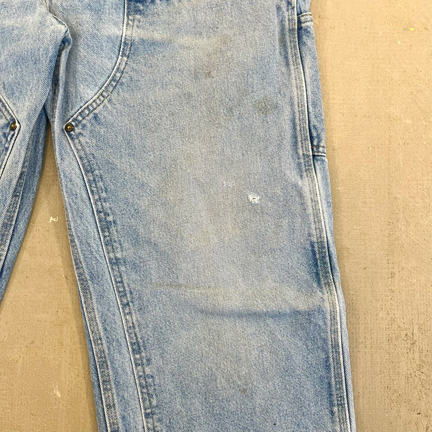 F- Carhartt Double Knee Denim Workwear Pants