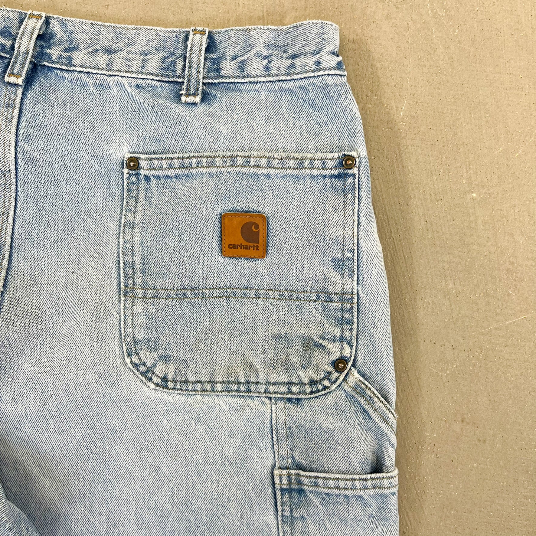 F- Carhartt Double Knee Denim Workwear Pants