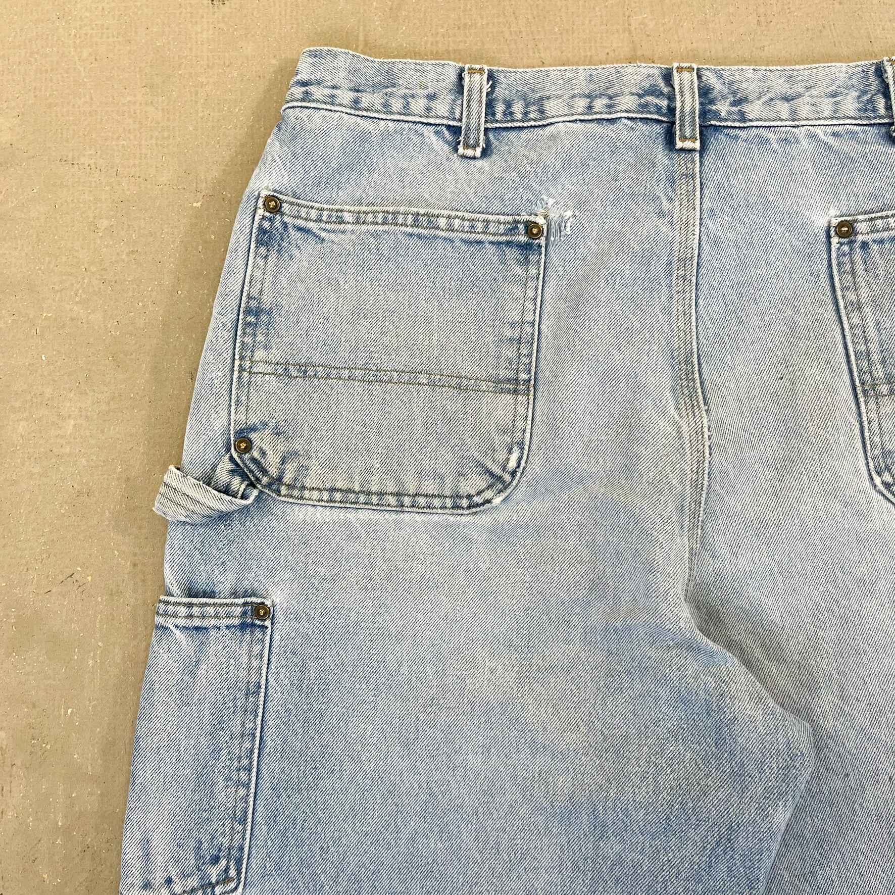 F- Carhartt Double Knee Denim Workwear Pants